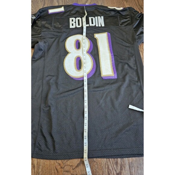 Baltimore Ravens Anquan Boldin Jersey #81 Men's 50 NFL Reebok On Field Stitched - Picture 7 of 11